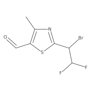 2-(1-Bromo-2,2-difluoroethyl)-4-methyl-1,3-thiazole-5-carbaldehyde Structure