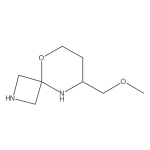8-(Methoxymethyl)-5-oxa-2,9-diazaspiro[3.5]nonane结构式