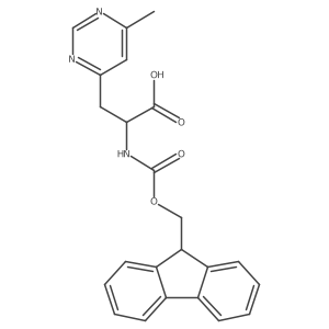 2-({[(9H-fluoren-9-yl)methoxy]carbonyl}amino)-3-(6-methylpyrimidin-4-yl)propanoic acid Structure