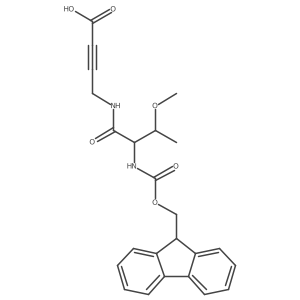 4-[2-({[(9H-fluoren-9-yl)methoxy]carbonyl}amino)-3-methoxybutanamido]but-2-ynoic acid Structure