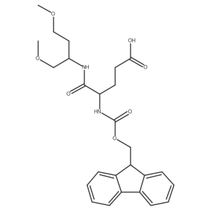 4-[(1,4-dimethoxybutan-2-yl)carbamoyl]-4-({[(9H-fluoren-9-yl)methoxy]carbonyl}amino)butanoic acid Structure