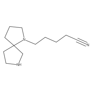 5-{1,7-Diazaspiro[4.4]nonan-1-yl}pentanenitrile Structure