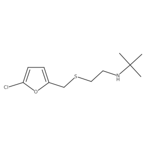 Tert-butyl(2-{[(5-chlorofuran-2-yl)methyl]sulfanyl}ethyl)amine Structure
