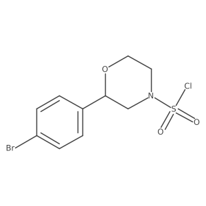 2-(4-Bromophenyl)morpholine-4-sulfonyl chloride结构式