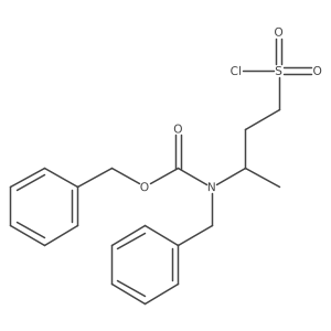 benzyl N-benzyl-N-[4-(chlorosulfonyl)butan-2-yl]carbamate结构式