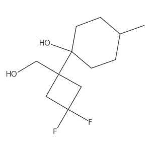 1-[3,3-Difluoro-1-(hydroxymethyl)cyclobutyl]-4-methylcyclohexan-1-ol Structure