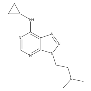 N-cyclopropyl-3-[2-(dimethylamino)ethyl]-3H-[1,2,3]triazolo[4,5-d]pyrimidin-7-amine Structure