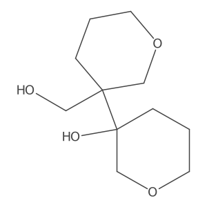 3-[3-(Hydroxymethyl)oxan-3-yl]oxan-3-ol Structure