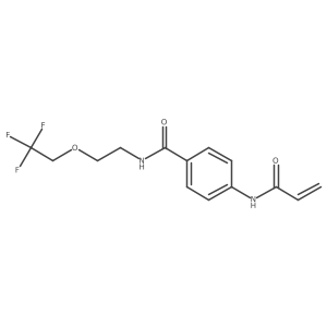 4-(Prop-2-enoylamino)-N-[2-(2,2,2-trifluoroethoxy)ethyl]benzamide Structure