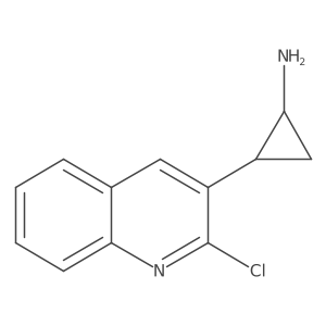 rac-(1R,2S)-2-(2-chloroquinolin-3-yl)cyclopropan-1-amine Structure