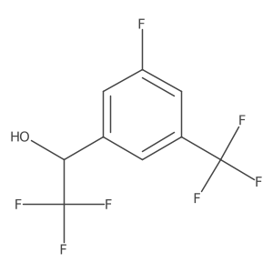 (1S)-2,2,2-trifluoro-1-[3-fluoro-5-(trifluoromethyl)phenyl]ethan-1-ol结构式