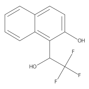 1-[(1S)-2,2,2-trifluoro-1-hydroxyethyl]naphthalen-2-ol Structure