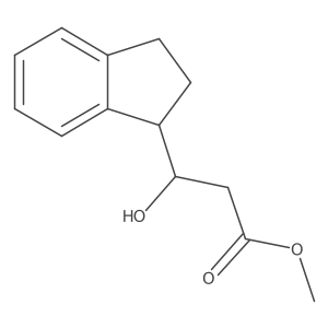 methyl (3S)-3-(2,3-dihydro-1H-inden-1-yl)-3-hydroxypropanoate结构式