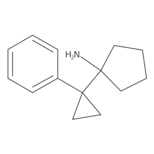 1-(1-Phenylcyclopropyl)cyclopentan-1-amine Structure