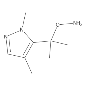 O-[2-(1,4-dimethyl-1H-pyrazol-5-yl)propan-2-yl]hydroxylamine结构式
