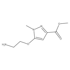 methyl 5-(2-aminoethoxy)-1-methyl-1H-pyrazole-3-carboxylate Structure