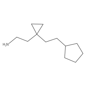 2-[1-(2-cyclopentylethyl)cyclopropyl]ethanamine结构式