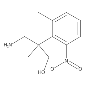3-Amino-2-methyl-2-(2-methyl-6-nitrophenyl)propan-1-ol Structure