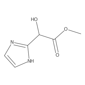 methyl 2-hydroxy-2-(1H-imidazol-2-yl)acetate结构式