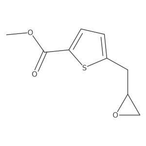 Methyl 5-[(oxiran-2-yl)methyl]thiophene-2-carboxylate结构式