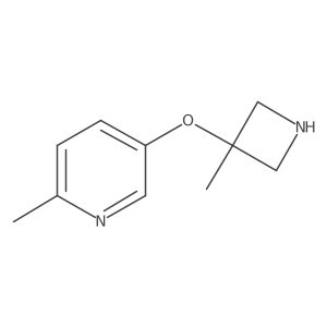 2-Methyl-5-[(3-methylazetidin-3-yl)oxy]pyridine Structure