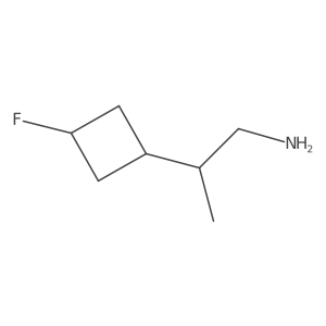 (S)-2-(3-Fluorocyclobutyl)propan-1-amine结构式