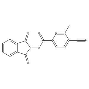 1,3-dioxo-2,3-dihydro-1H-isoindol-2-yl 5-cyano-6-methylpyridine-2-carboxylate Structure