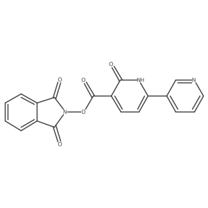 1,3-dioxo-2,3-dihydro-1H-isoindol-2-yl 2-oxo-6-(pyridin-3-yl)-1,2-dihydropyridine-3-carboxylate结构式