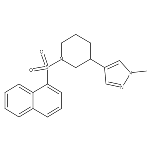3-(1-methyl-1H-pyrazol-4-yl)-1-(naphthalene-1-sulfonyl)piperidine Structure