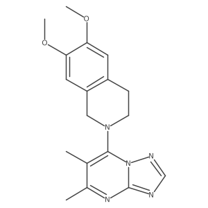2-{5,6-Dimethyl-[1,2,4]triazolo[1,5-a]pyrimidin-7-yl}-6,7-dimethoxy-1,2,3,4-tetrahydroisoquinoline结构式
