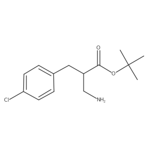 Tert-butyl 3-amino-2-[(4-chlorophenyl)methyl]propanoate Structure