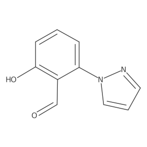 2-hydroxy-6-(1H-pyrazol-1-yl)benzaldehyde Structure