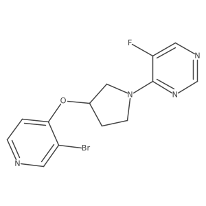 4-{3-[(3-Bromopyridin-4-yl)oxy]pyrrolidin-1-yl}-5-fluoropyrimidine Structure