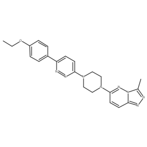 3-(4-Ethoxyphenyl)-6-(4-{3-methyl-[1,2,4]triazolo[4,3-b]pyridazin-6-yl}piperazin-1-yl)pyridazine结构式