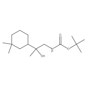 tert-butyl N-[2-(3,3-dimethylcyclohexyl)-2-hydroxypropyl]carbamate Structure