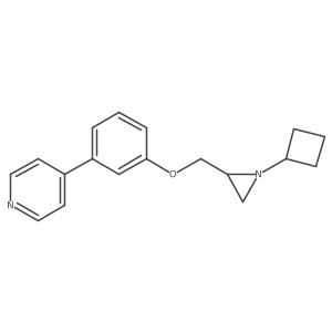 4-[3-[(1-Cyclobutylaziridin-2-yl)methoxy]phenyl]pyridine Structure