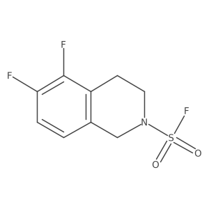 5,6-Difluoro-1,2,3,4-tetrahydroisoquinoline-2-sulfonyl fluoride结构式