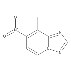 8-Methyl-7-nitro-[1,2,4]triazolo[1,5-a]pyridine结构式