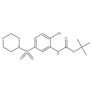 tert-butyl N-[2-hydroxy-5-(morpholine-4-sulfonyl)phenyl]carbamate结构式