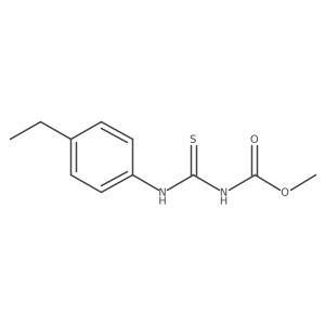 methyl N-[(4-ethylphenyl)carbamothioyl]carbamate结构式