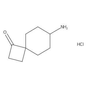 7-Aminospiro[3.5]nonan-1-one hydrochloride结构式