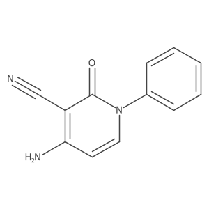 4-Amino-2-oxo-1-phenyl-1,2-dihydropyridine-3-carbonitrile结构式
