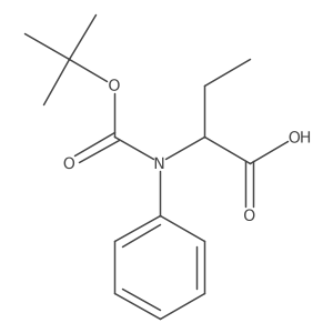 2-{[(Tert-butoxy)carbonyl](phenyl)amino}butanoic acid Structure