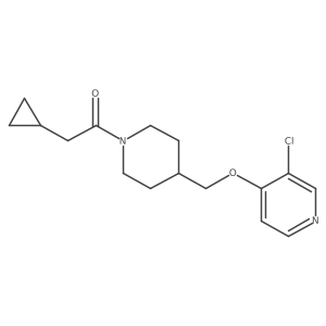 1-(4-{[(3-Chloropyridin-4-yl)oxy]methyl}piperidin-1-yl)-2-cyclopropylethan-1-one Structure