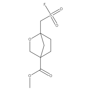 Methyl 1-[(fluorosulfonyl)methyl]-2-oxabicyclo[2.2.1]heptane-4-carboxylate结构式