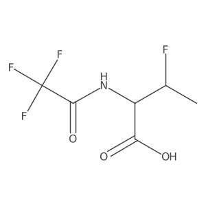 (2S,3S)-3-fluoro-2-(2,2,2-trifluoroacetamido)butanoic acid结构式