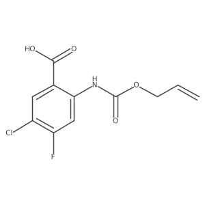 5-Chloro-4-fluoro-2-{[(prop-2-en-1-yloxy)carbonyl]amino}benzoic acid Structure