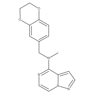 N-[(2,3-dihydro-1,4-benzodioxin-6-yl)methyl]-N-methylpyrazolo[1,5-a]pyrazin-4-amine结构式