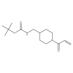 Tert-butyl ((1-acryloylpiperidin-4-yl)methyl)carbamate结构式