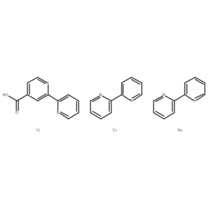 [Ru(bpy)2([2,2'-bipyridine]-4-carboxylic acid)]Cl2 Structure